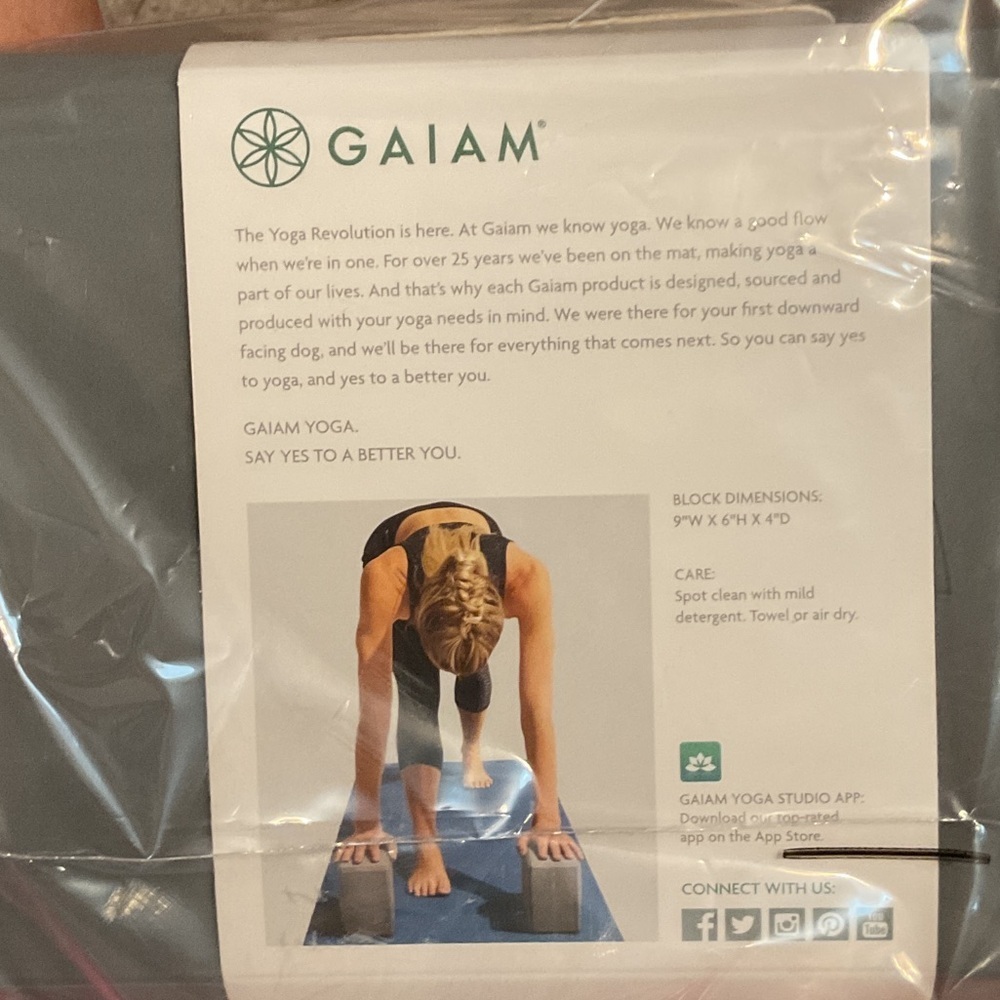 GAIAM Yoga blocks in Dark Gray